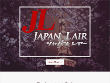 Tablet Screenshot of japanlair.com